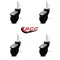 Service Caster 3 Inch Black Hooded Neoprene Rubber 12mm Threaded Stem Casters SCC, 4PK SCC-TS03S310-NPRB-BK-M1215-4 - alternate 1